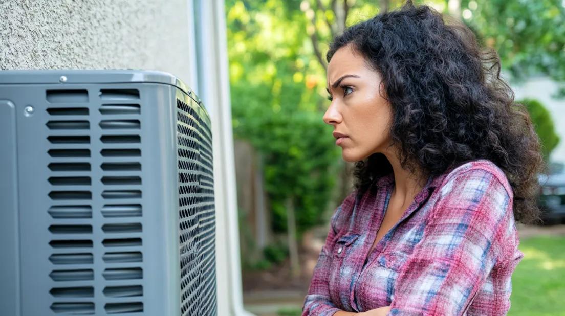 Woman frustrated because AC won't turn on