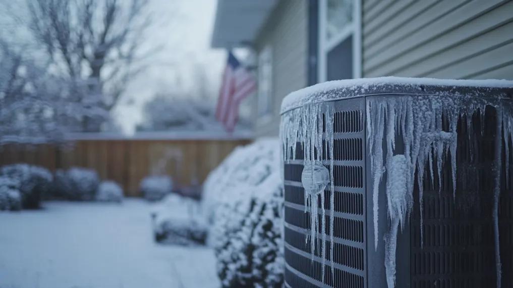 Frozen heat pump